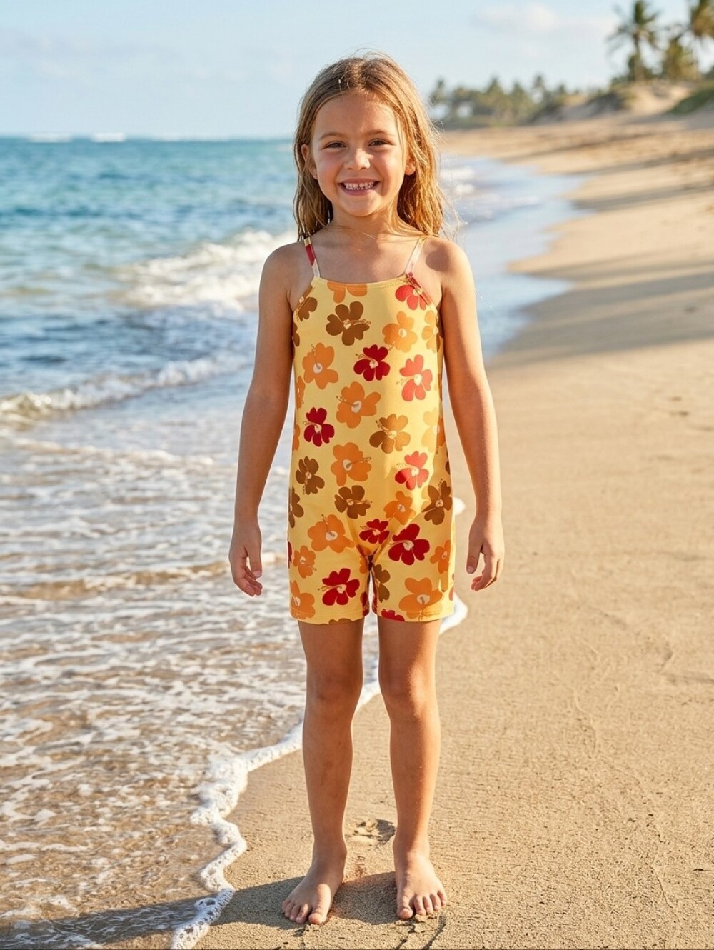 Zara 13-14 YEARS/ FLORAL SURF Romper SWIMSUIT NWT